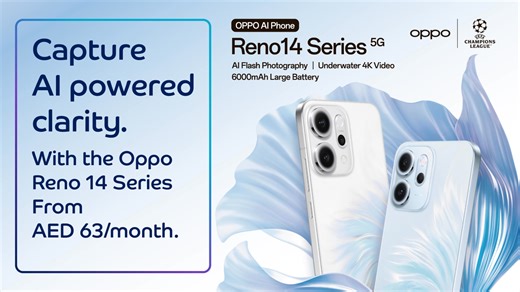 Introducing the all-new Oppo Reno 14 Series. 🤩 Get more screen & an ultra-thin frame to make everything you watch, scroll or snap feel bigger, brighter & immersive. Starting from AED 63/month with a free bluetooth headset as your gift. 💙 du.ae/Oppo14 نقدّم لك مجموعة Oppo Reno14 الجديدة كلياً. 🤩 تمتّع بشاشة أكبر وإطار فائق النحافة لتجربة مشاهدة وتصفّح وتصوير أوضح وأكثر واقعية. ابتداءً من 63 درهم/الشهر مع سمّاعة بلوتوث علينا. 💙 du.ae/ar/Oppo14 | du
