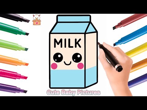How to Draw a Cute Milk Carton