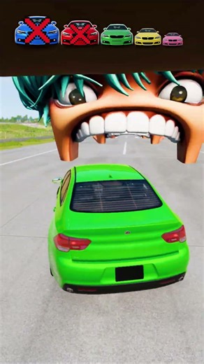 Big & Small Cars vs Saja Baby Kpop Demon Hunters #beamngdrive #beamng #kpopdemonhunters