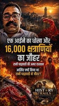 📌 एक आईने का धोखा और 16,000 क्षत्राणियों का जौहर | रानी पद्मावती की अमर दास्तान #vlog #padmavati