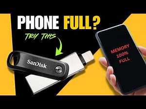 SanDisk iXpand Flash Drive Tutorial - Transfer Photos And Vidoes Off Your Phone Fast.
