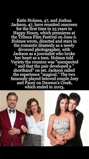 Katie Holmes and Joshua Jackson Reunite Onscreen for Happy Hours at Tribeca #shorts #KatieHolmes