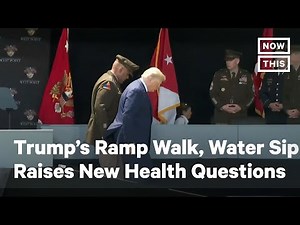 President Trump's Ramp Walk and Water Sip Raises New Health Questions | NowThis