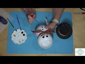 Snowman Craft from Dollar Tree Items