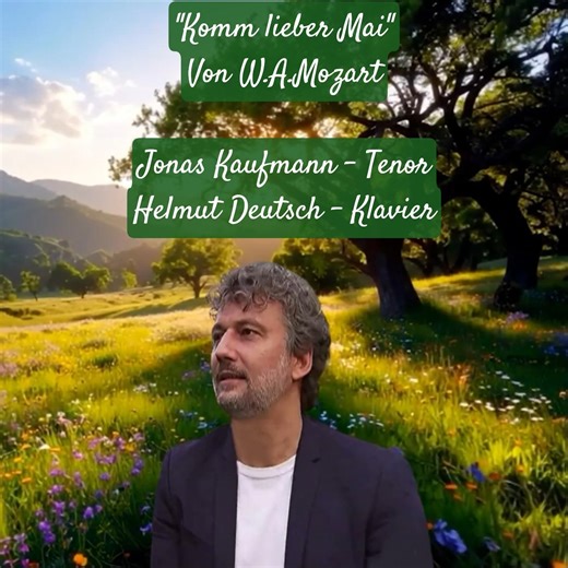 Jonas Kaufmann 🌳"Komm lieber Mai"/W.A.Mozart #tenorkaufmann #seligestunde #helmutdeutsch