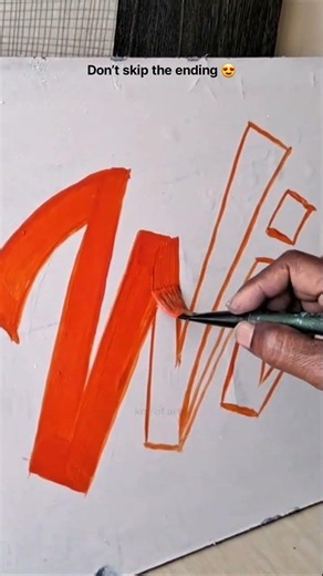 🖌️ Creative Letter Painting Ideas 💖 #shortsfeed