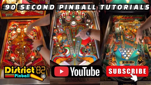 The people have spoken! You ❤️ Erik's 90 Second Pinball Tutorials so we are uploading them to an convenient playlist on YouTube. Get the upper hand on your opponents at your next league or tournament night. LIKE & SUBSCRIBE and we will keep them coming!😁 https://www.youtube.com/playlist?list=PLnpouQ1vT6iQlnTGfCcOj_50Ddy6Ras7d | District 82 Pinball Arcade