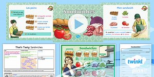 French: That's Tasty!: Sandwiches Lesson Pack 4