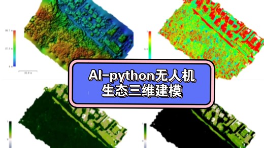 AI+Python驱动的无人机生态三维建模与碳储/生物量/LULC估算全流程实战技术