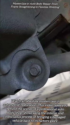 Masterclass in Auto Body Repair: From Frame Straightening to Flawless Welding! #shorts #mechanic