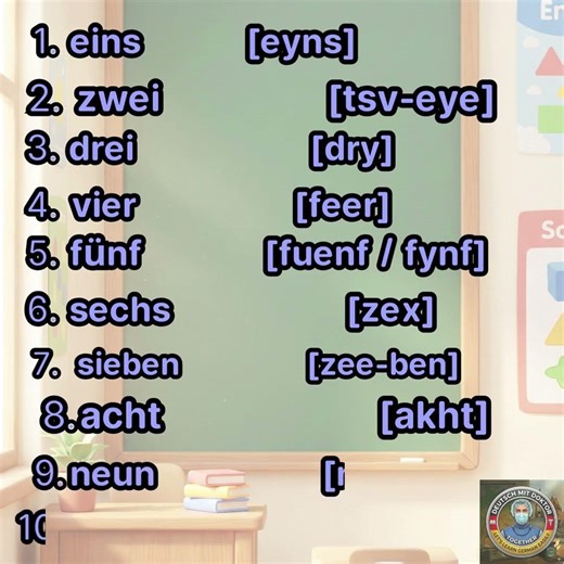 Master German Numbers (1-20) in 1 Minute | Visual Guide