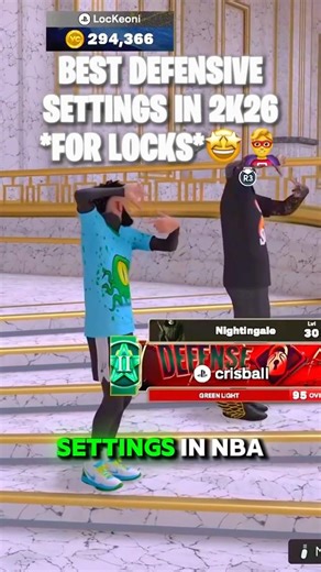 Best Defensive Settings In 2K26 *For Locks* 🤩🦸‍♂️ #nba2k #nba2k26 #fyp #bestlock #bestlockbuild
