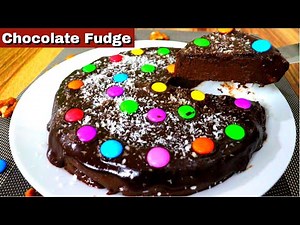 Chocolate Fudge Recipe | 3 INGREDIENTS | NO-BAKE | EGGLESS | NO- OVEN CHOCOLATE FUDGE RECIPE