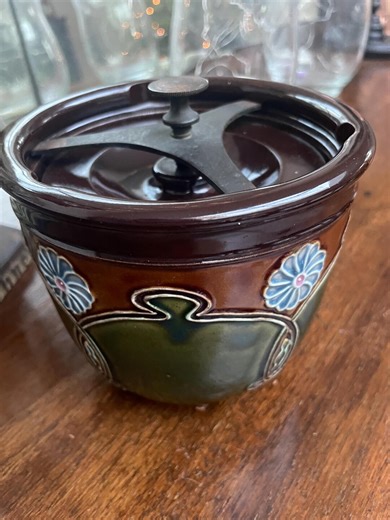 An Art Nouveau Tobacco Humidor Jar - Etsy