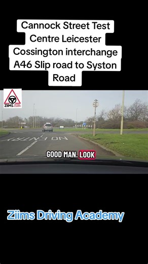 Cossington Interchange A46 Roundabout Right 2nd Exit from A46 slip road to Syston Road Test Route