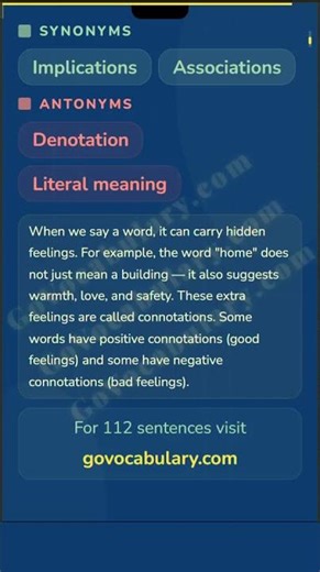 📘 Today’s Word: Connotations | 4th April 2026 #govocabulary
