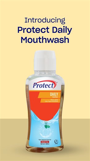 Introducing Protect Daily Mouthwash - your new partner in complete oral protection. One powerful rinse that fights cavities and eliminates bad breath, giving you all-day confidence. This is more than a mouthwash. This is complete care in every swish. #protectdailymouthwash #newlaunch #oralcare #freshbreath #cavityprotection #completeprotection #dailyessential #nowavailable | Protect