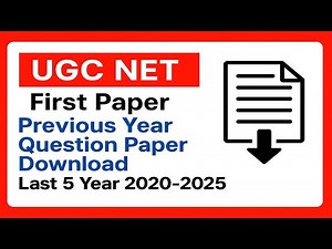 UGC Net Previous Year Question Paper Last 5 Year | UGC NET 2020-2025 Question Paper with Answer key