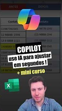 ✅Aprenda do zero: IA no Excel para ajustar planilhas e ser mais produtivo! #copilot #excel
