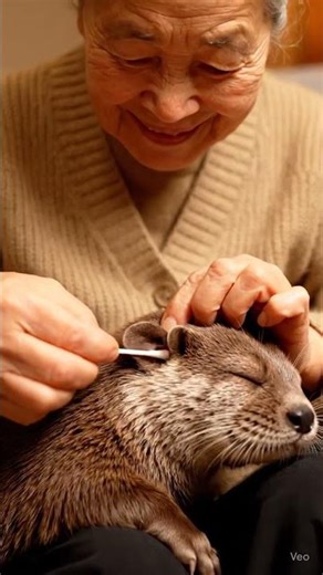 Otter Ear Cleaning ASMR | Relaxing Sounds for Sleep