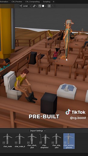 Cubic Worlds Animation Project Breakdown in Blender