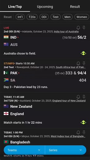 Keep track of all the 🏏 on ESPNcricinfo: https://www.espncricinfo.com/live-cricket-score | ESPNcricinfo