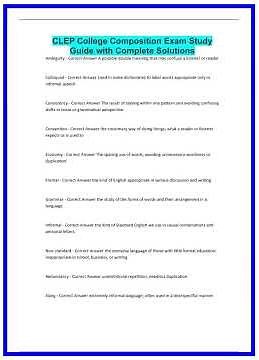 CLEP College Composition Exam Study Guide with Complete Solutions1185 636x882
