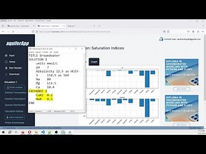 Simple example of ion exchange modeling with Phreeqc and Aquifer App - Tutorial