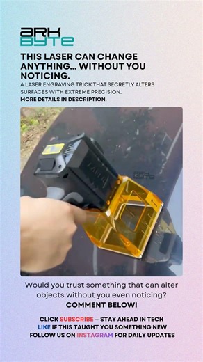 This laser can change anything… instantly.