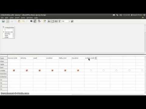 Libreoffice Base Query with Calculated Field