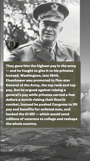What General Eisenhower Did When He Found Out His Privates Earned Less #short #history #ww2 #wwii