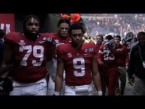 Alabama players head to the locker room after loss to Georgia