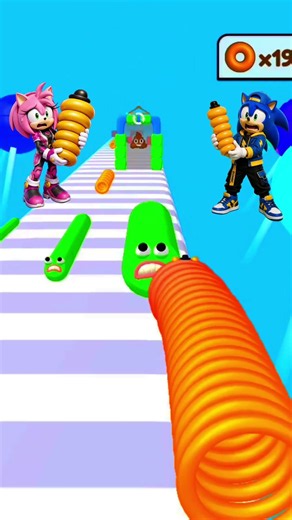 😲 GIANT RING CHALLENGE GONE WRONG! | SONIC & AMY #sonicanimation #cartoon #games