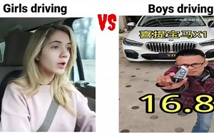 Girls driving VS Boys driving
