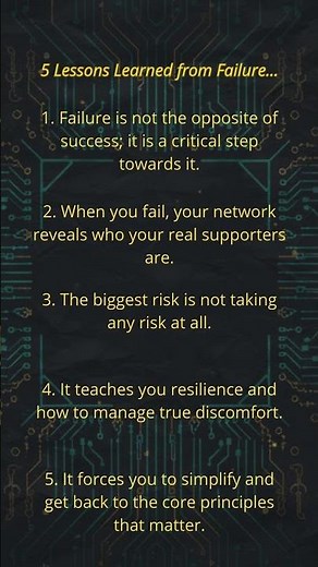 5 Lessons Learned from Failure...