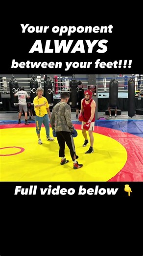 Boxing Footwork with Coach Mike: Your Opponent ALWAYS Between your Feet!!! #shorts