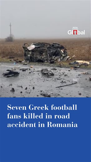 India Today | Seven Greek nationals, supporters of PAOK Thessaloniki, were killed in a road accident in Romania on Tuesday, January 27, while travelling... | Instagram