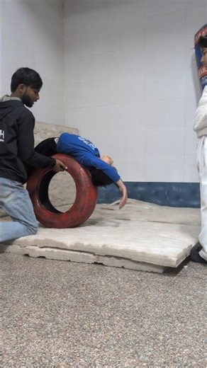 kids gymnastic back hand spring easy practice 7 #gymnast #shortsvideo