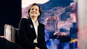 The Mandalorian & Grogu's Sigourney Weaver on Grogu Stealing Her Heart and More - Star Wars Celebration