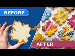Decorating Autumn LEAF Cookies for Fall!