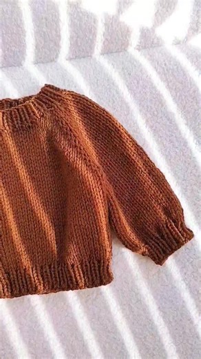 Poppy Baby Pullover Knitting Pattern Tutorial