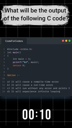 what will be the output of code ? #code #interview