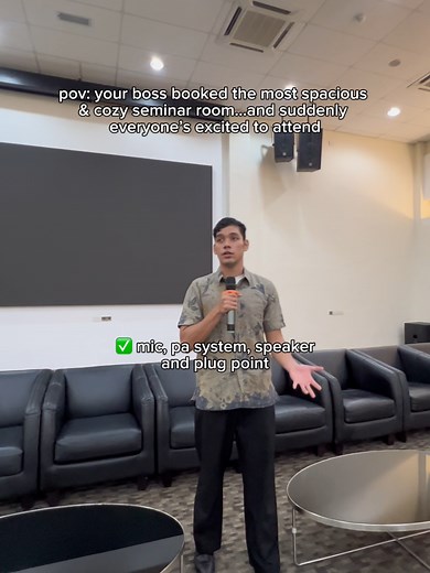 POV: Your boss booked the most spacious & cozy seminar room… and suddenly everyone’s excited to attend. 👀✨ Introducing our Business Seminar Package — ✔️ Spacious room ✔️ Cozy ambience ✔️ Fully equipped ✔️ Perfect for training, brainstorming & corporate sessions Make your next meeting feel less like a meeting. DM us to book your slot! 🌿🏢 #SeminarPackage #CorporateRetreat #MeetingRoom #CorporateEvent #SoSaweet