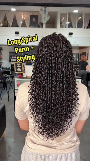 Long Spiral Perm Tutorial for Thick Hair