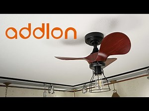 Addlon 22" Caged Light Ceiling Fan