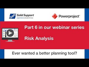 Powerproject webinar 6 - Risk Analysis