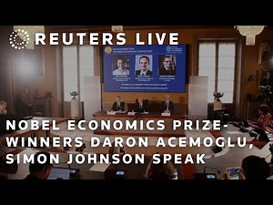 LIVE: MIT press conference with Daron Acemoglu and Simon Johnson after Nobel Prize win
