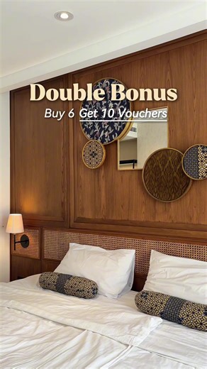 Double the bonus💥 Double the stay✨ #fyp #dejavahotel #dejavahotelbandung #hotelbandung #grouptour