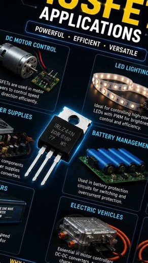 MOSFET Explained Simply #electronics #mosfet