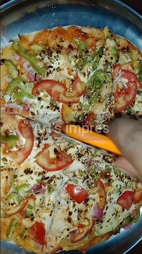 Double cheese pizza 🍕/Cream cheese recipe/easy pizza recipe making